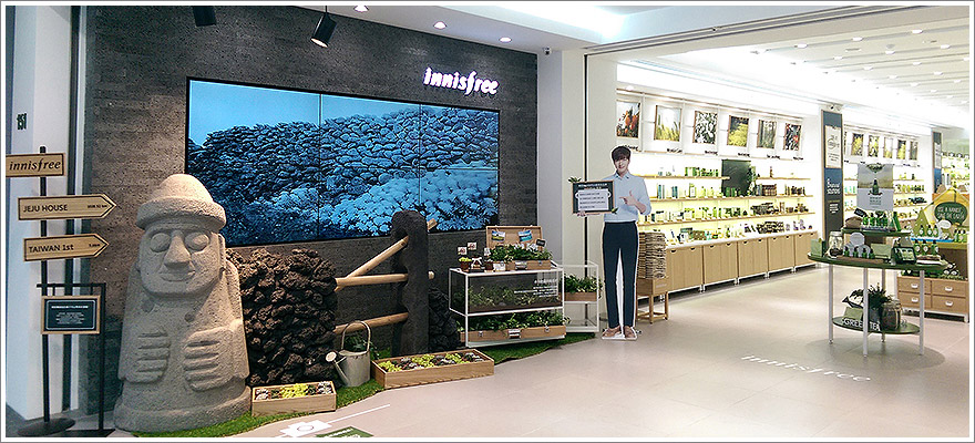 Innisfree东区概念店与数字科技无缝结合