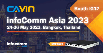 Presentación del revolucionario SMP-8100 de CAYIN Technology en InfoComm Asia 2023