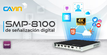 ¡Amplía tu vista con el reproductor de señalización digital SMP-8100 de CAYIN Technology!