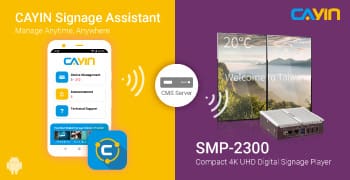 CAYIN renforce sa gamme de produits avec un nouveau lecteur d'affichage numérique 4K et une application Android