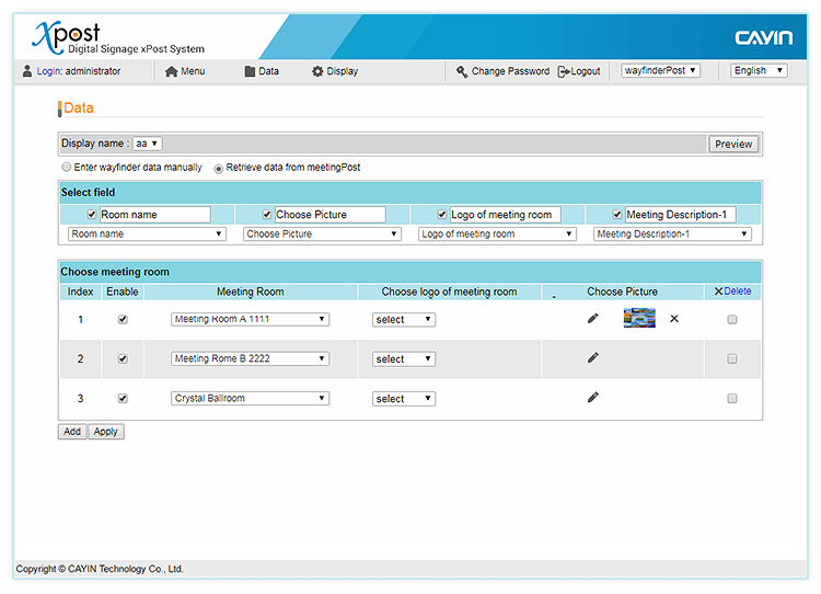 Retrieve live data from meetingPost