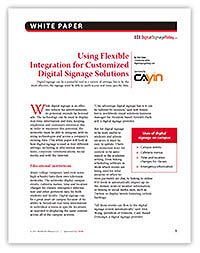 Using Flexible Integration for Customized Digital Signage Solutions