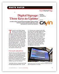 Digital Signage: Three Keys to Uptime