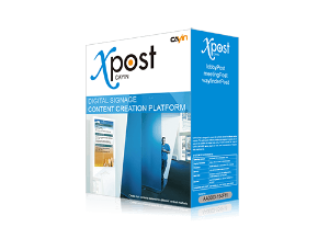 Web-based digital signage application software for vertical markets: xPost