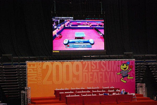 Entertainment Digital Signage at The 21st Summer Deaflympics Taipei 2009, Taiwan