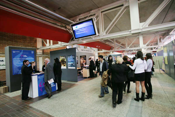 Convention Center Digital Signage at Fair TV in BolognaFiere, Italy