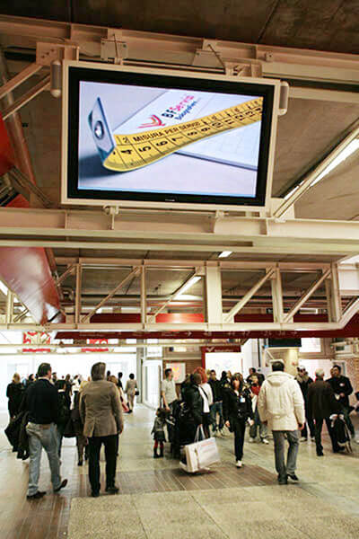 Convention Center Digital Signage at Fair TV in BolognaFiere, Italy