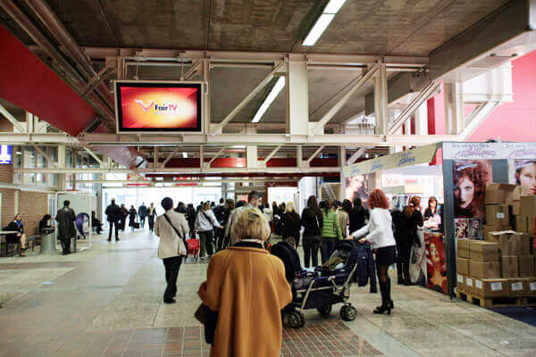 Convention Center Digital Signage at Fair TV in BolognaFiere, Italy