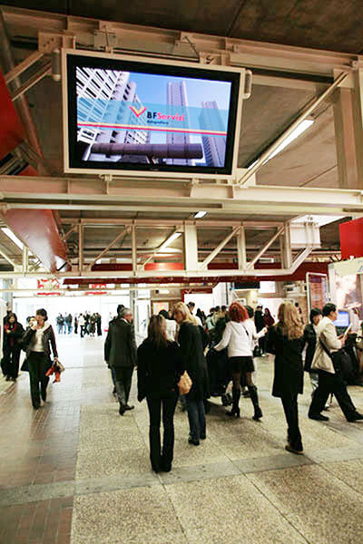 Convention Center Digital Signage at Fair TV in BolognaFiere, Italy