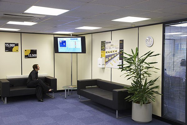 Corporate Digital Signage at Balfour Beatty Plant & Fleet Services, UK