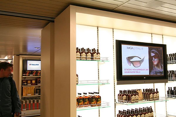 Transportation Digital Signage at Tallink Star Shuttle, Finland