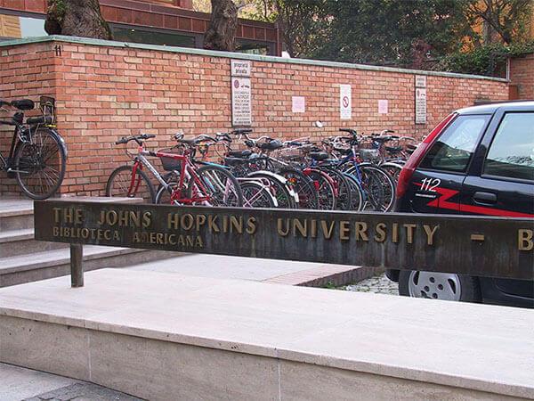 Education Digital Signage at Johns Hopkins University Bologna Center, Italy