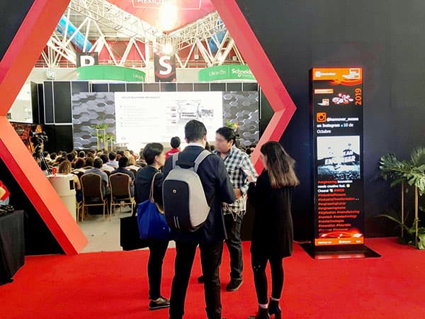 Convention Center Digital Signage at Hannover Messe, Mexico
