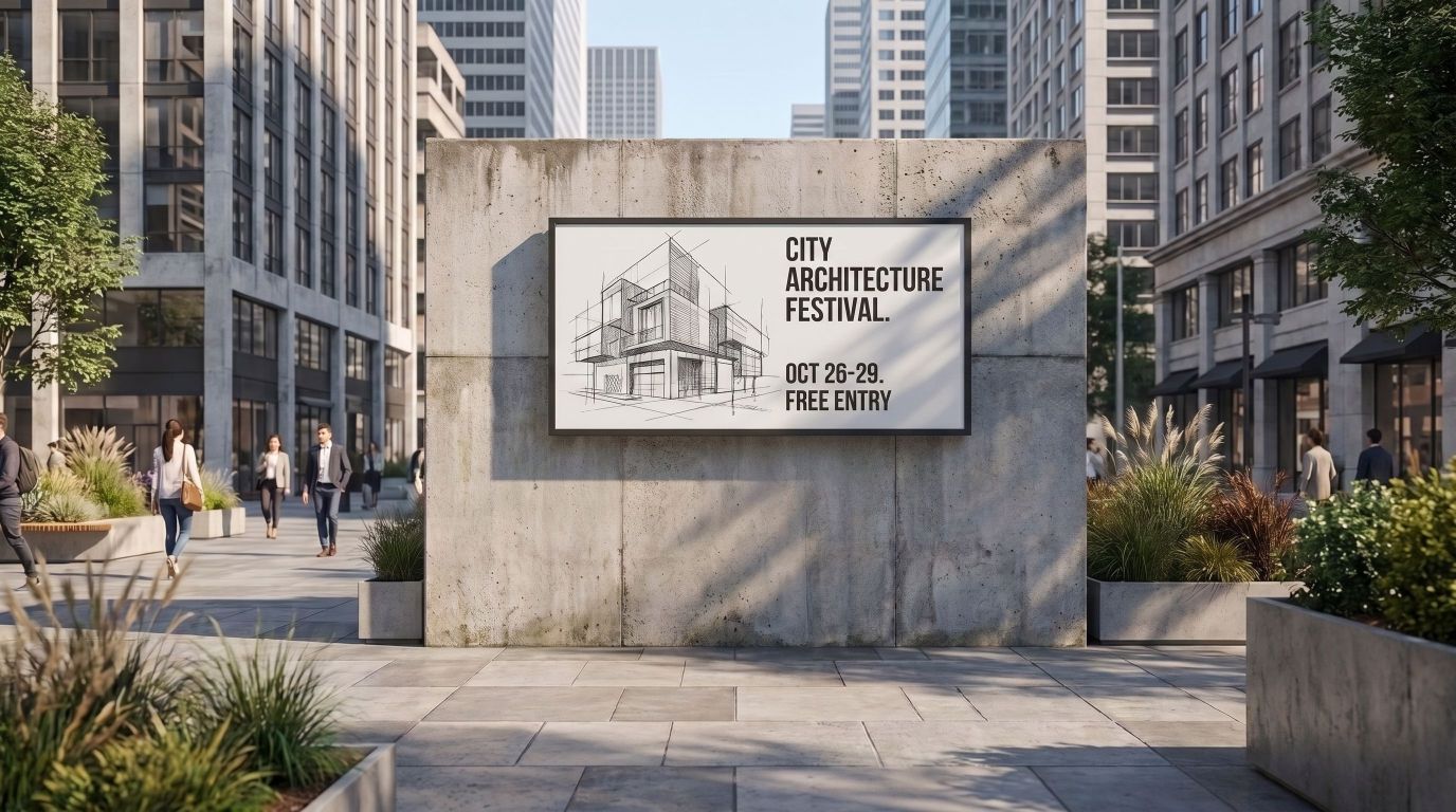 E-paper sign staying sharp and glare-free in direct sunlight