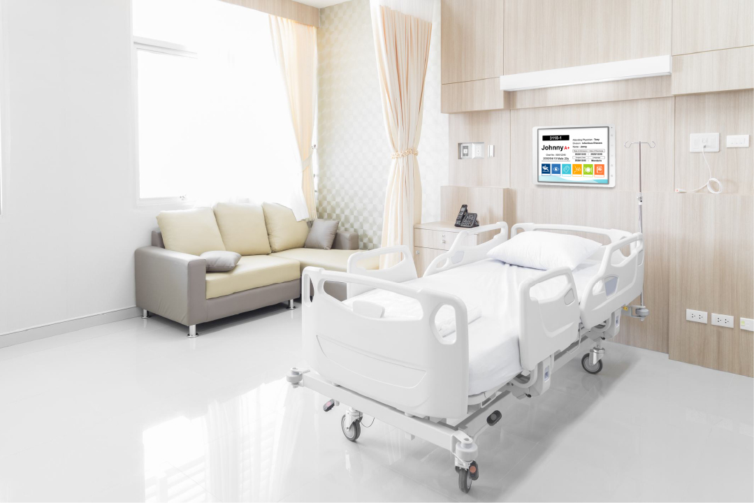 E-paper ward board and bed cards in a hospital