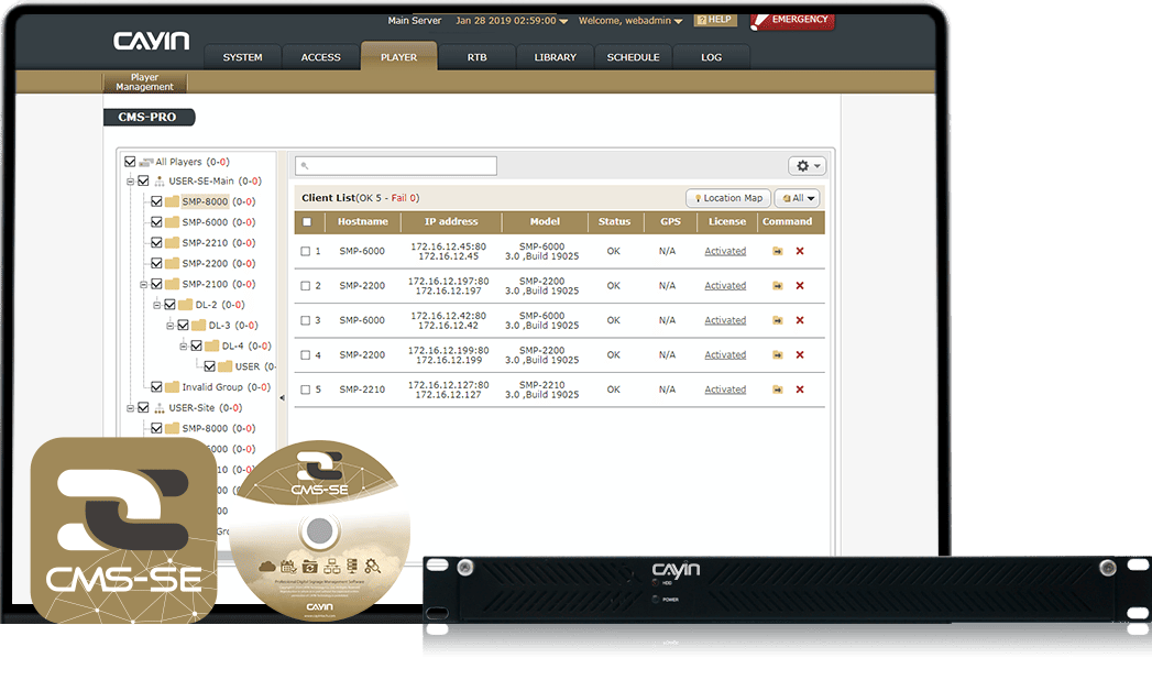 Compare CAYIN CMS Servers