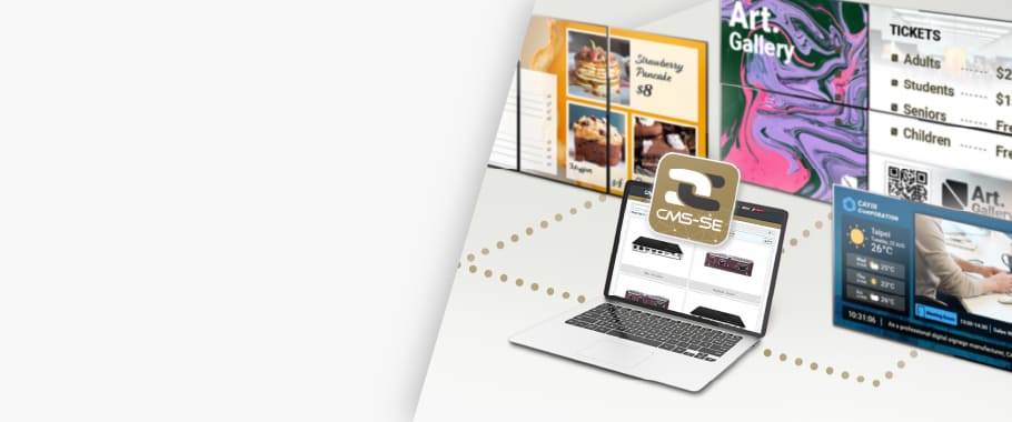 CMS-SE Digital Signage Content Management Server Software