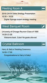 eeting Information and Direction Digital Signage Illustration