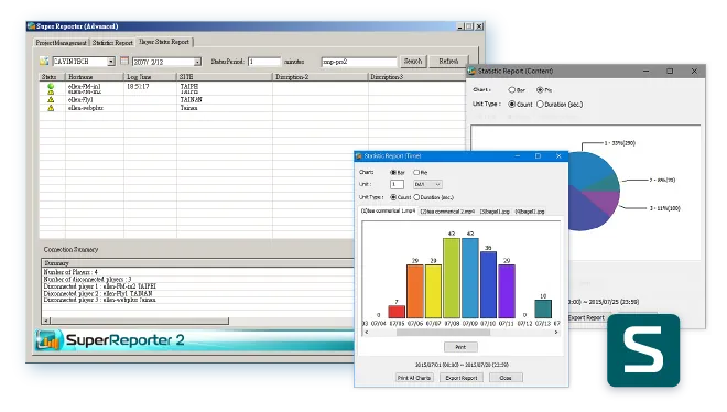 CAYIN Digital Signage Analysis SuperReporter2 Measurement and Analysis your Digital Signage Advanced Reporting Software for Seamless Digital Signage Analytics
