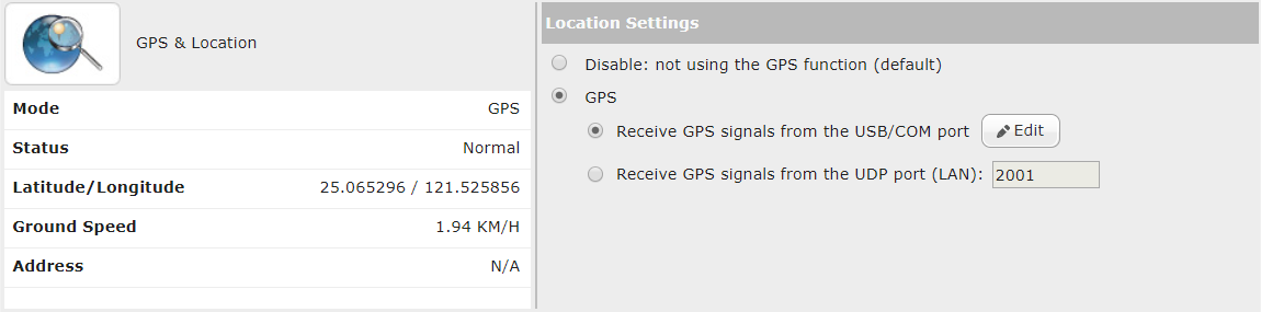 Connect GPS successfully