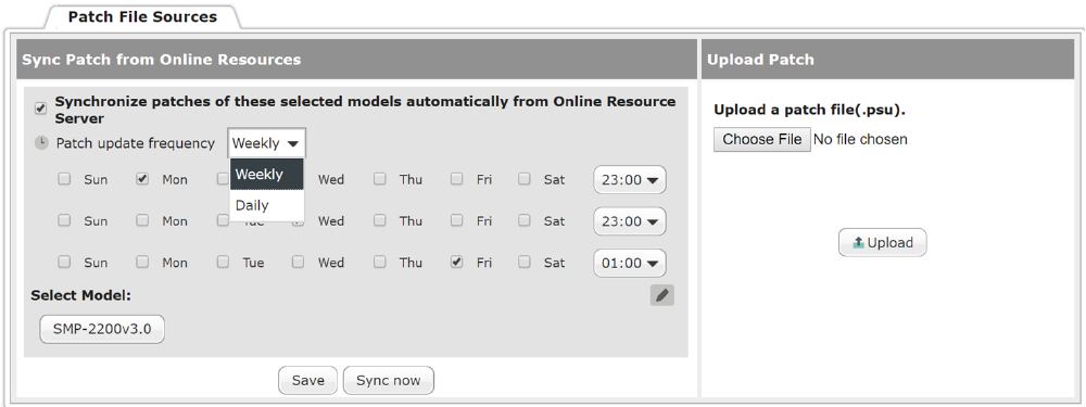 Upload Patch Manually