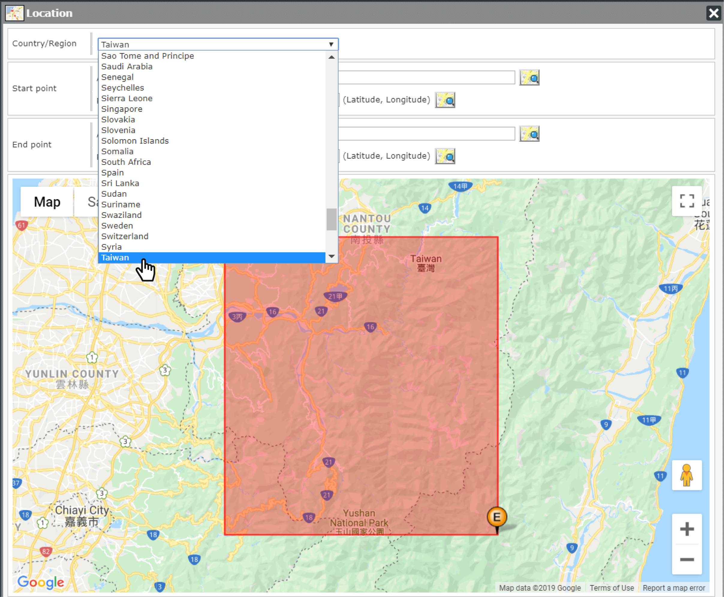 SMP Add Schedule Video Set Location Country