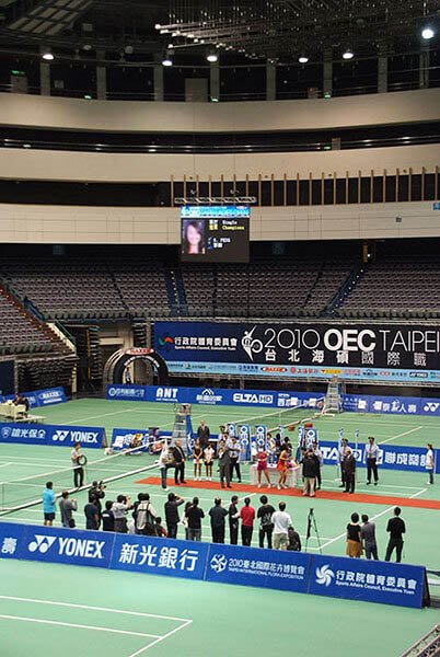 2010年OEC台北レディースオープンにおけるエンターテイメントデジタルサイネージ、台湾