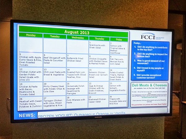 一般企業 Digital Signage FCCI Insurance Group, 米国s
