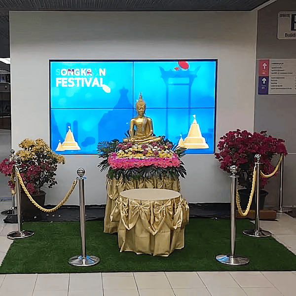 タイのバンコク病院パタヤでの医療デジタルサイネージ