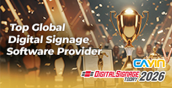 CAYIN Technology、Digital Signage Today により世界トップ12のデジタルサイネージソフトウェアプロバイダーに選出