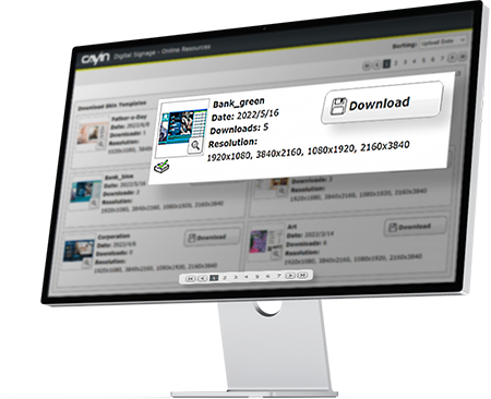 当社の直感的で強力なスキンエディターを使って、魅力的でカスタマイズされたデジタルサイネージのディスプレイをデザインしましょう。