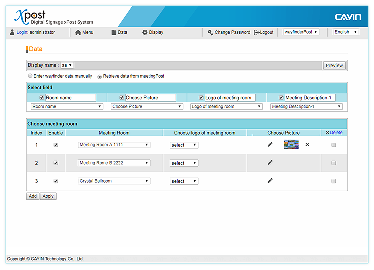 Retrieve live data from meetingPost
