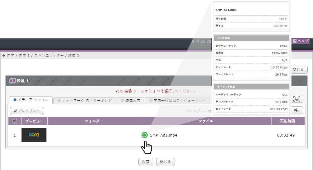 Preview Video info