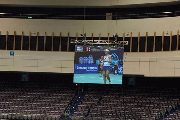 การแสดงภาพดิจิตอลบันเทิงที่งาน 2010 OEC Taipei Ladies Open ในไต้หวัน