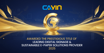 Corporate Vision ยกย่อง CAYIN ในฐานะผู้ให้บริการชั้นนำด้านดิจิทัลไซเนจและโซลูชันกระดาษอิเล็กทรอนิกส์