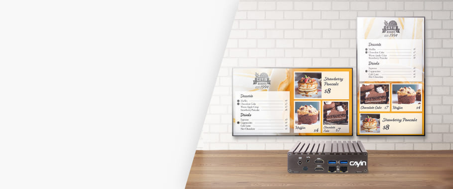 SMP-2200 เครื่องเล่นป้ายดิจิตอล 4K UHD ขนาดกะทัดรัด