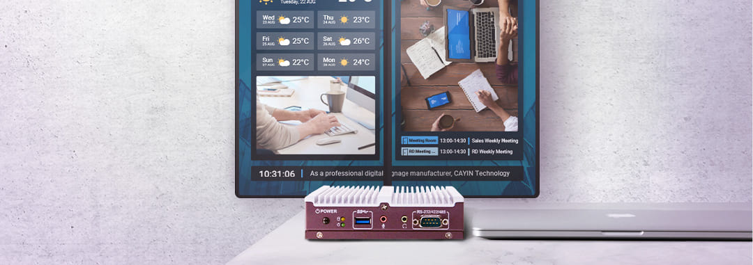 SMP-2310 เครื่องเล่นป้ายดิจิตอล 4K HDMI ขนาดกะทัดรัด